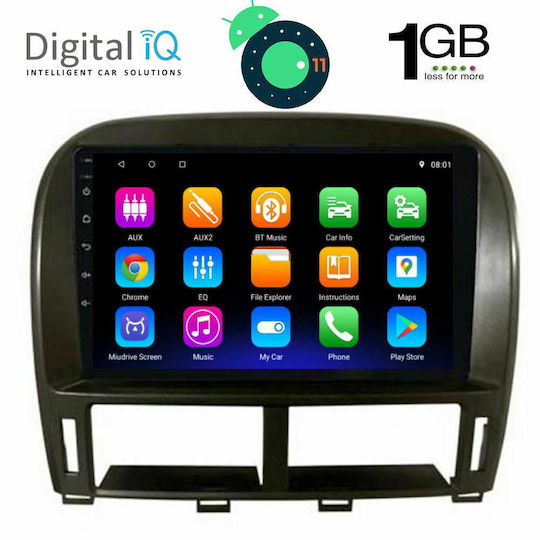 Digital IQ Auto-Audiosystem für Jaguar XF Lexus E-Commerce-Website 2000 - 2006 (Bluetooth/USB/AUX/WiFi/GPS/Apple-Carplay/Android-Auto) mit Touchscreen 9"