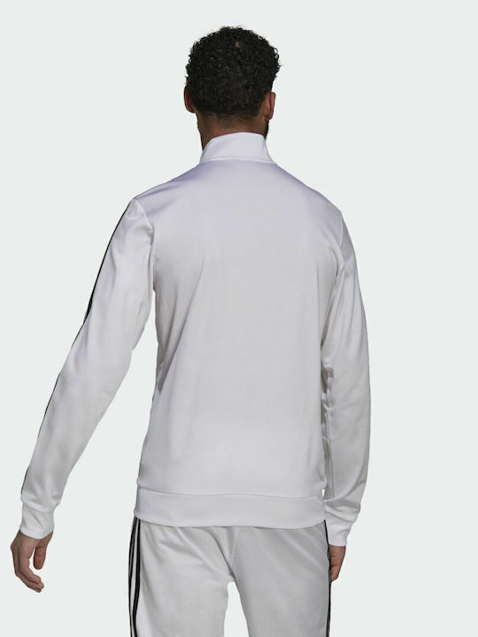 Essentials Warm-up 3-Stripes Herren-Trainingsjacke Weiß
