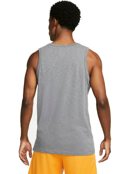 Nike Ανδρική Μπλούζα Dri-Fit Αμάνικη Γκρι
