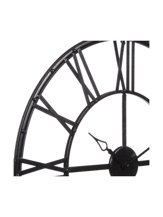 Atmosphera Silent Antique Wall Clock Metallic Black Ø70cm