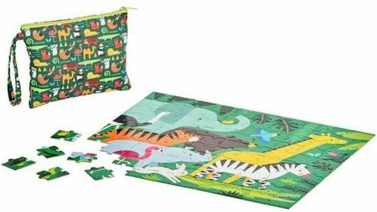 Puzzle pentru Copii Animale din Junglă pentru 4+ ani+ Ani 49buc Petit Collage