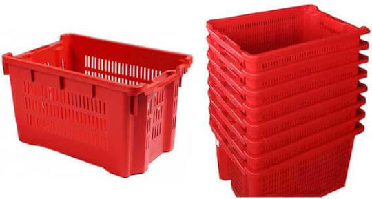 Stabplast Plastic Nesting Stackable Italy Commercial Food Crate/Food Basin 40lt 56x35x31cm