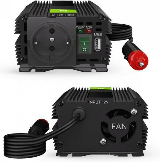 Green Cell Inverter für Autos Modifizierte Sinuswelle 300W für 12V DC mit 1xUSB