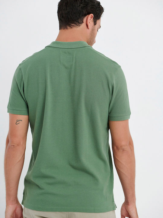 Garage Fifty5 Herren Kurzarmshirt Polo Grün