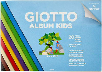 Giotto Картон Canson Album Kids A4 в блок от 20 листа