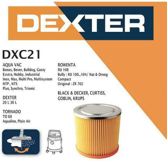 DXC21 Φίλτρο Ηλεκτρικής Σκούπας Συμβατό με Dexter