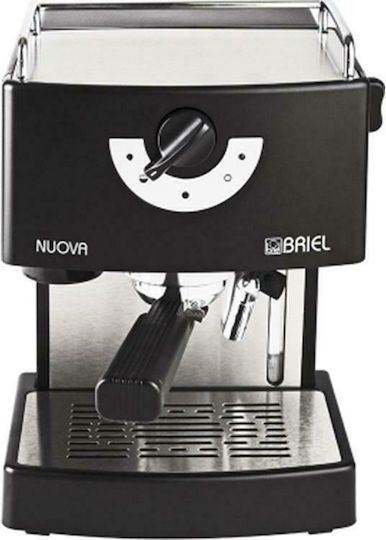 Briel ES74 Μηχανή Espresso 1260W Πίεσης 19bar Μαύρη