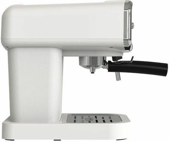 Primo PREM-40312 Eco Espresso Coffee Machine 1050W Pressure 19bar White 400312
