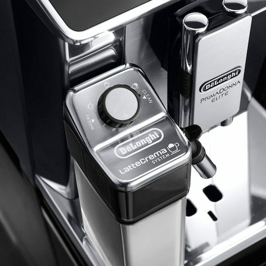De'Longhi ECAM 656.75.MS Automatic Espresso Coffee Machine 1450W Pressure 15bar for Cappuccino with Grinder Silver