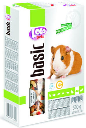 Lolo Pets Hrană pentru Porc indian Basic 500gr 20637