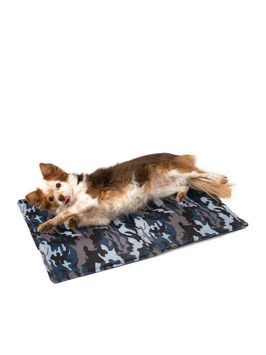 Nobleza Cooling with Printing Mattress Dog Rectangle Cooling Blue 50x40cm