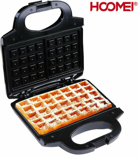 Hoomei Waffeleisen 2 Plätze 750W Schwarz