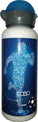 Laken Fantasy Men Kinder Trinkflasche Fußball Aluminium Blau 450ml