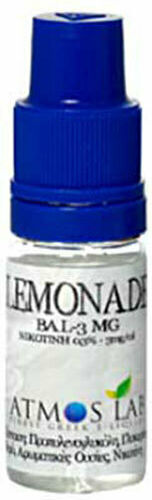 Atmoslab Έτοιμο Υγρό Αναπλήρωσης Lemonade Balanced Lemonade 0mg 10ml