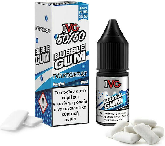 IVG Fertige Nachfüllflüssigkeit Bubblegum mit Süß Geschmack 6mg 10ml
