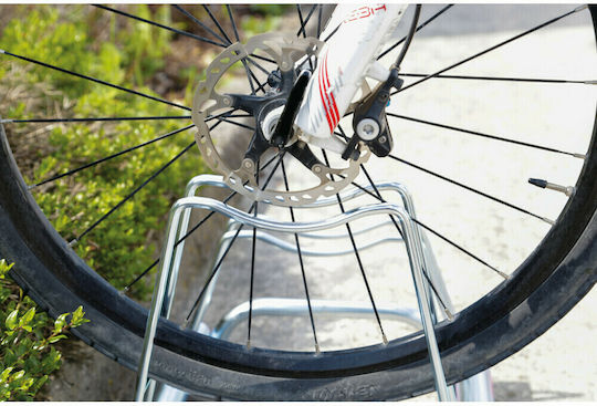 Lampa 3slot Bike Stand Bicycle Parking Bar for 3 Bicycles with Disc Brakes for 6cm Tires