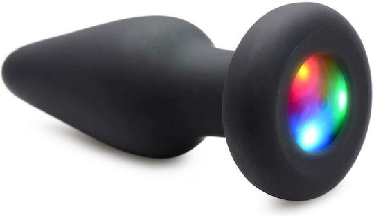 Booty Sparks Silicone Light Up Πρωκτική Σφήνα Small Μαύρη