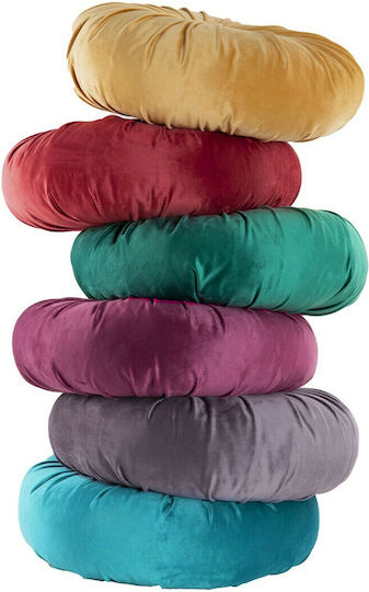 Nef-Nef Homeware Възглавница за диван Gerli от кадифе сив антрацит 38x38см