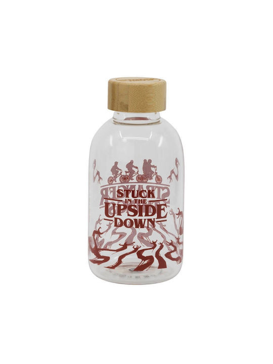 Stor Stranger Things Flasche Wasser Glas mit Schraubverschluss Transparent 620ml 00695