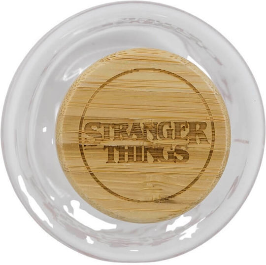 Stor Stranger Things Μπουκάλι Νερού Γυάλινο με Βιδωτό Καπάκι Διάφανο 620ml