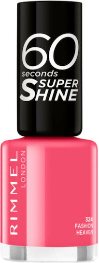 Rimmel 60 Seconds Super Shine Polish By Rita Ora Luciu Oja Lustruirea De Lungă Durată Roșu 8ml