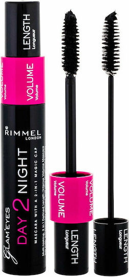 Rimmel Day 2 Night Mascara pentru Volum 001 Negru 9.5ml