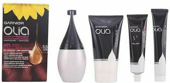 Garnier Olia Βαφή Μαλλιών Χωρίς Αμμωνία 5.5 Ακαζού Μαονί 60gr