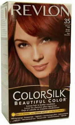 Revlon Colorsilk Keratin Hair Dye 35 Vibrant Red 130ml