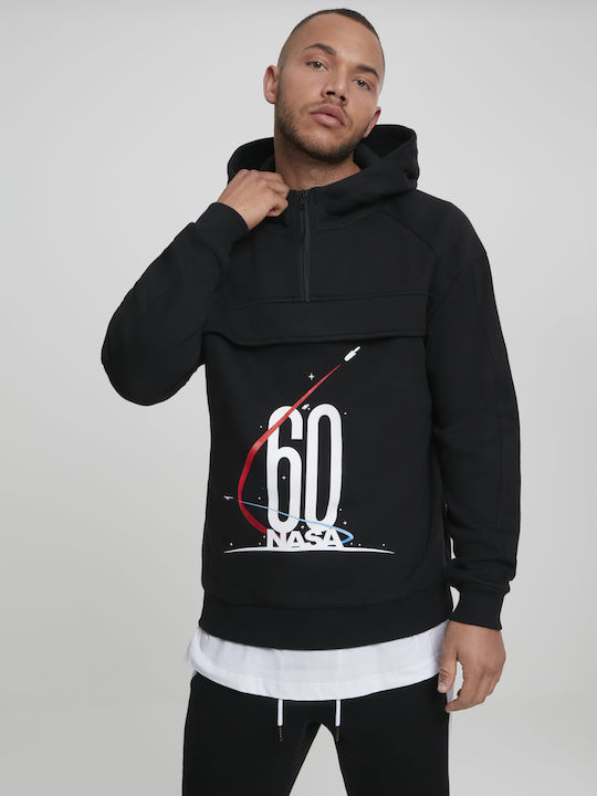 NASA 60's Sweatshirt mit Kapuze Schwarz
