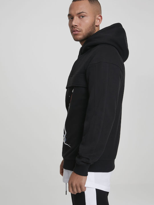 NASA 60's Sweatshirt mit Kapuze Schwarz