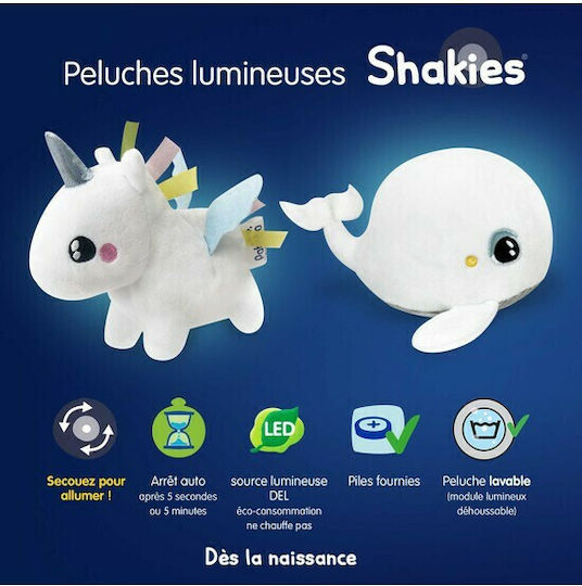 Pabobo Nachtlicht für das Kinderzimmer Shakies Whale Batterien Weiß