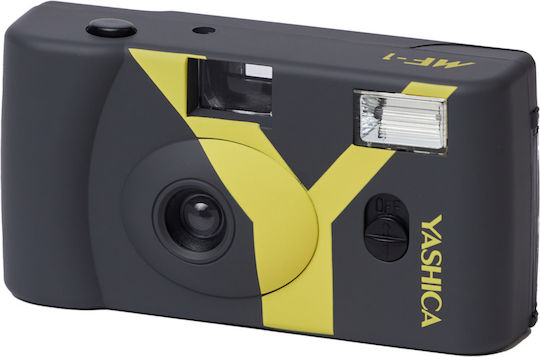 Yashica MF1 Set Analoge Kamera mit Film Grau