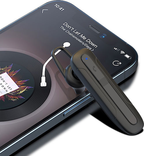 XO BE28 In-ear Bluetooth Handsfree Ακουστικό με Θήκη Φόρτισης Μαύρο