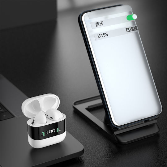 Dudao U15S In-ear Bluetooth Handsfree Earphones with Charging Case White