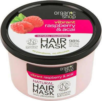 Natura Siberica Oganic shop Raspberry & Acai Haarmaske für Hydratation 250ml