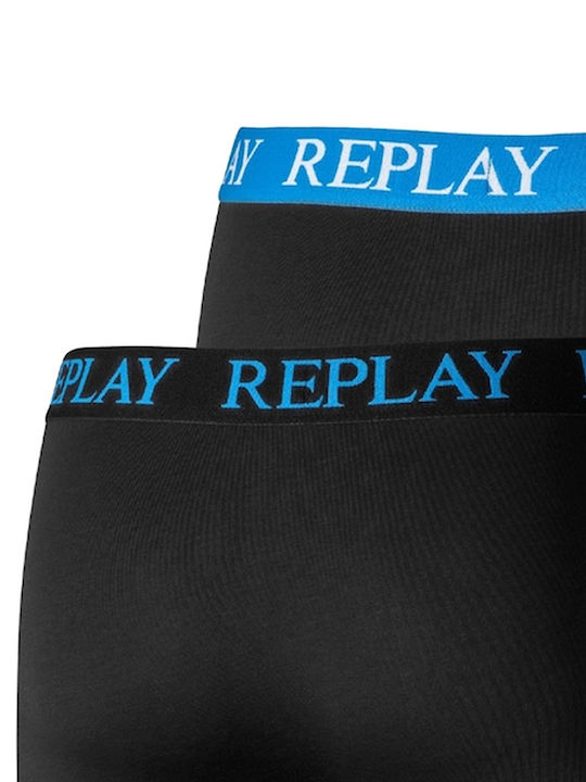 Replay Herren Boxershorts Schwarz 2Packung