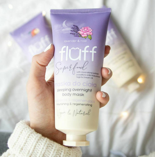 Fluff Lavender & Rose Sleeping Overnight Maske Θρέψης für Körper 150ml