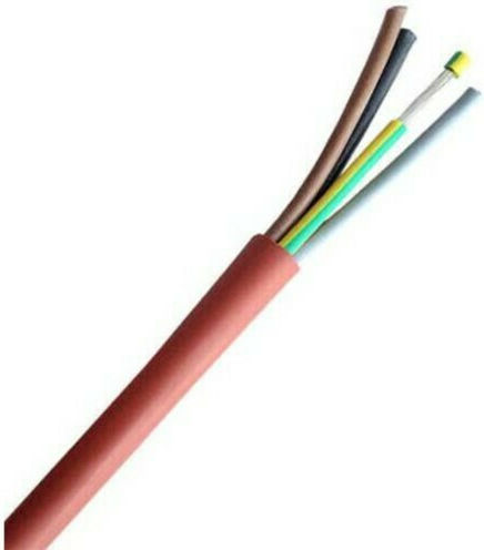 Захранващ кабел тип SiHF със сечение 4x2.5mm² в оранжев цвят 1m Гъвкав