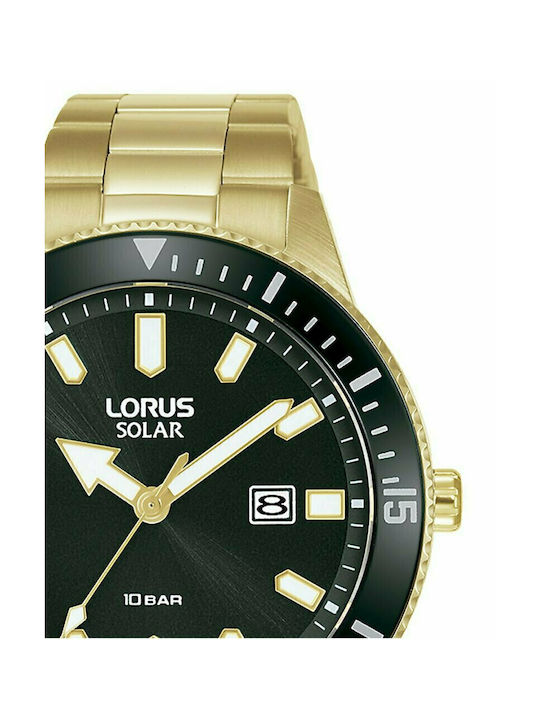 Lorus Watch Solar with Gold Metal Bracelet