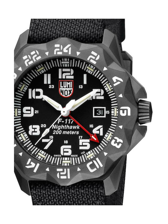 Luminox F-117 Nighthawk Uhr Batterie mit Schwarz