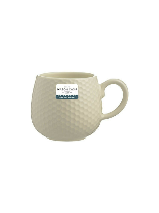 Mason Cash Embossed Honeycomb Ceramic Cup Beige 350ml