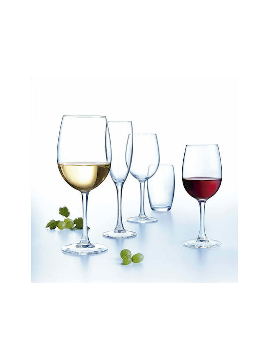 Arcoroc Set of Glasses for Red Wine made of Glass Stemmed 360ml 6pcs