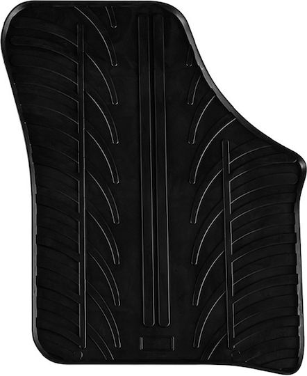 Gledring Set of Front and Rear Mats 4pcs for Seat Mii Skoda Citigo Volkswagen Up 2019 Black