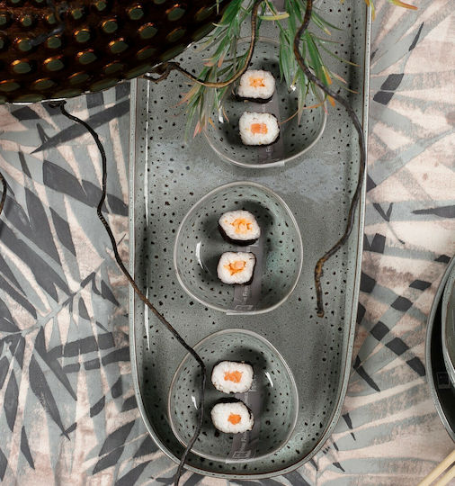 HFA Granite Glazed Купа за сервиране на зърнени храни Овални от порцелан Бежов 9.7x9.3бр