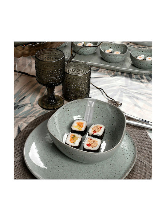 HFA Granite Plate Soup made of Porcelain Beige with Diameter 18.7cm