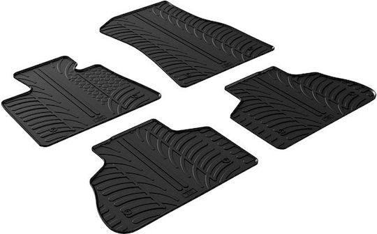 Gledring Set of Front and Rear Mats 4pcs for BMW X5 2018 Black