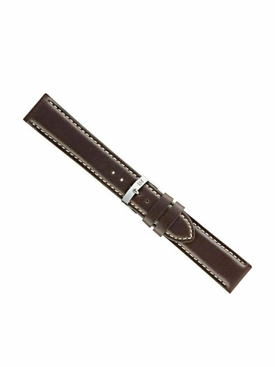 Morellato Rodius Δερμάτινο Λουράκι Καφέ 20mm