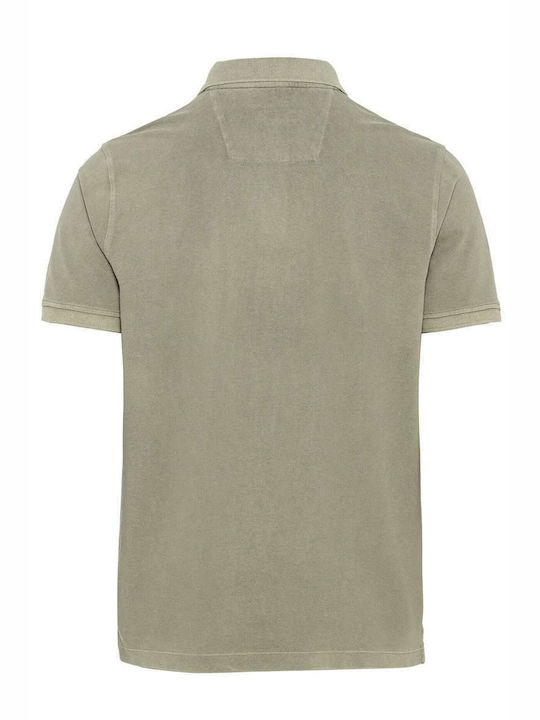 Camel Active Herren Kurzarmshirt Polo Khaki