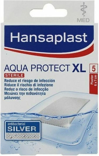 Hansaplast Aqua Protect Waterproof & Sterilized Plasters XL 7x6cm 5pcs