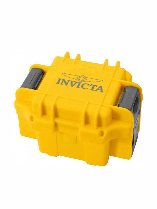 Invicta Θήκη από Πλαστικό για 1 ρολόι σε Κίτρινο χρώμα DC1YEL
